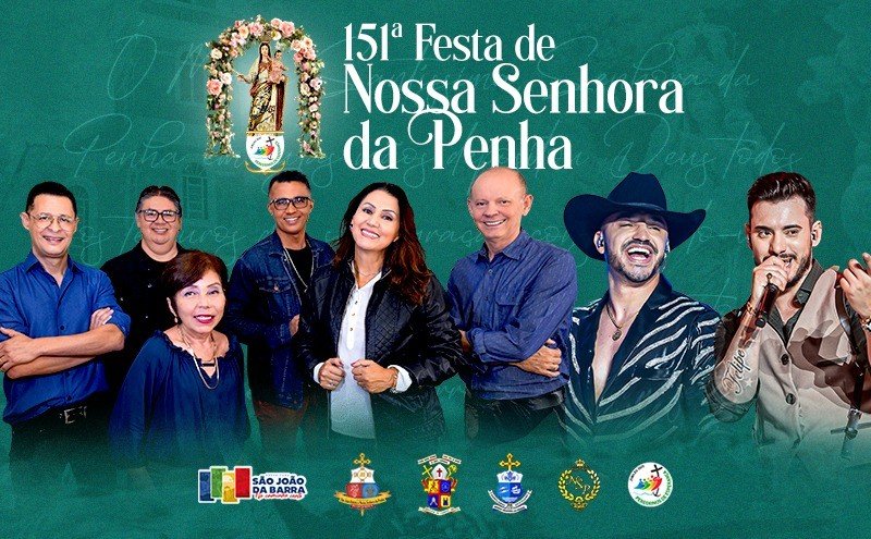 Brenno e Matheus e Vida Reluz são as atrações nacionais da Festa de Nossa Senhora da Penha